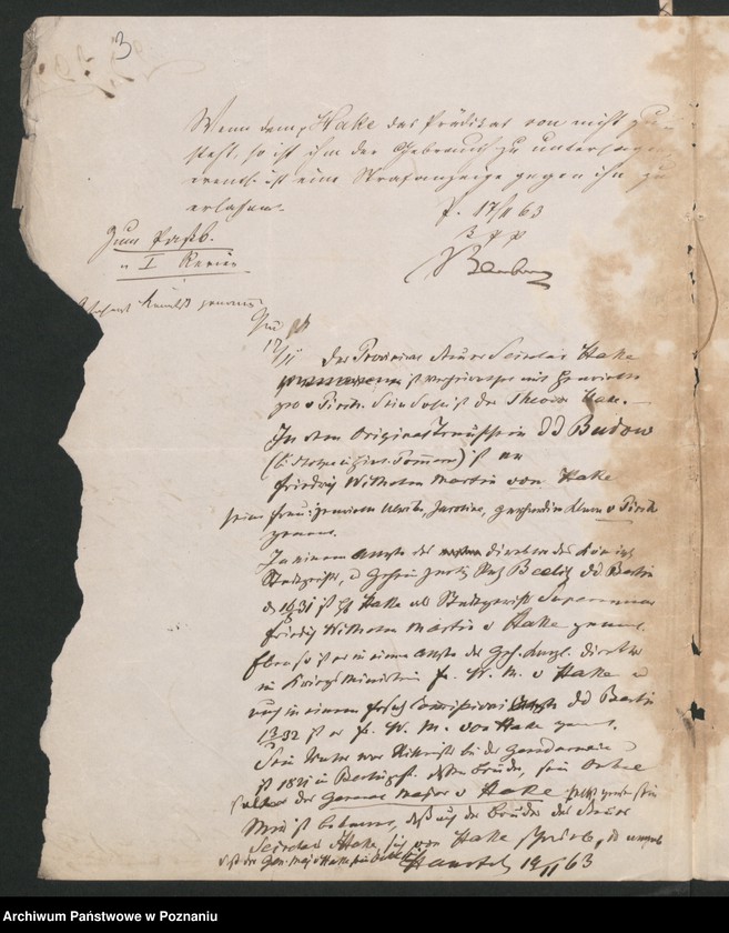 Obraz 6 z jednostki "A. betr. den Provinzialsteuer-Sekretär Wilhelm von Hake"