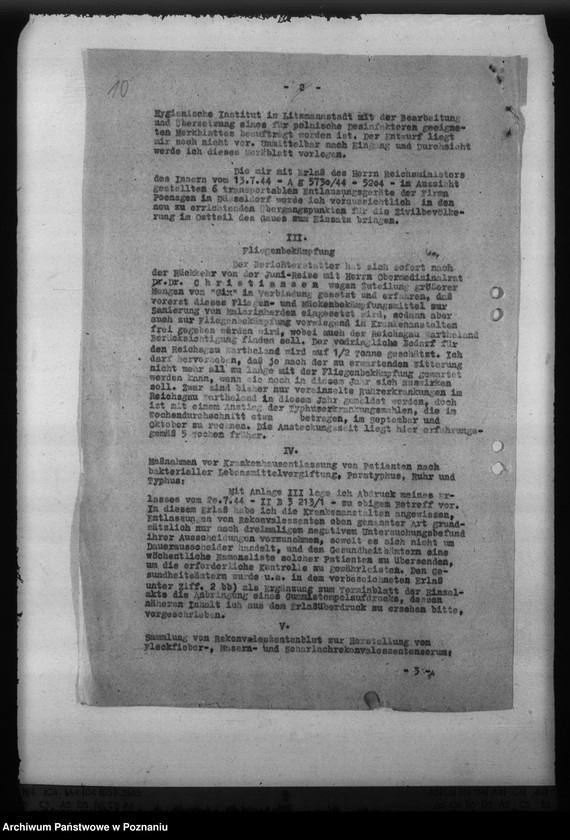 Obraz 14 z jednostki "Massnahmen zur Seuchenbekämpfung"