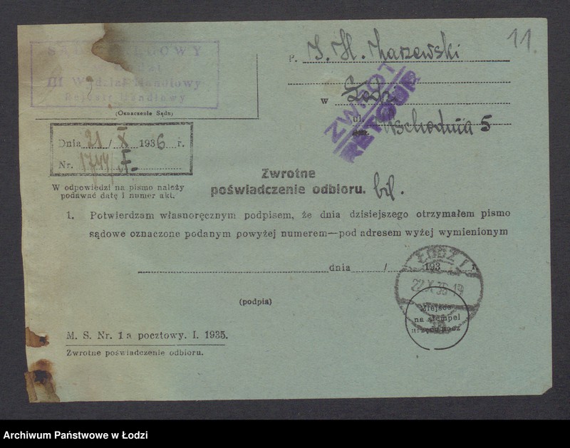 Obraz 13 z jednostki "Izrael Henoch Zarzewski- sprzedaż mięsa"