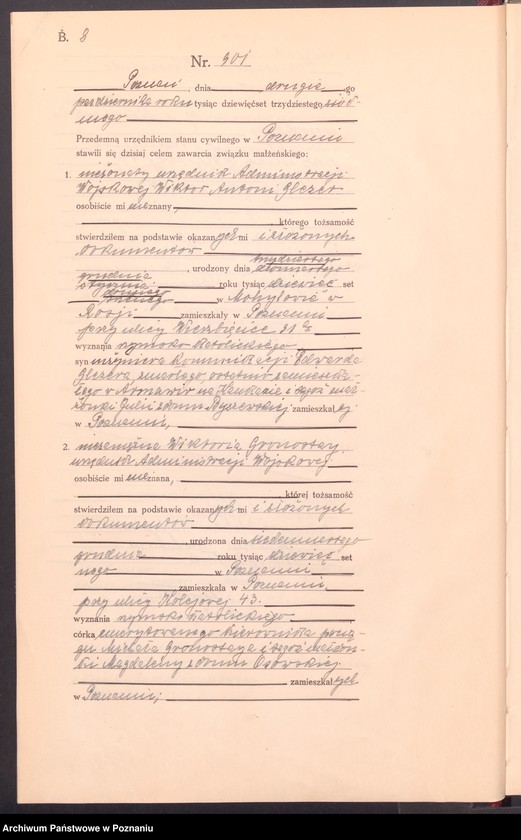 Obraz 10 z jednostki "Księga miejscowa małżeństw tom IV [Rejestr główny małżeństw]"