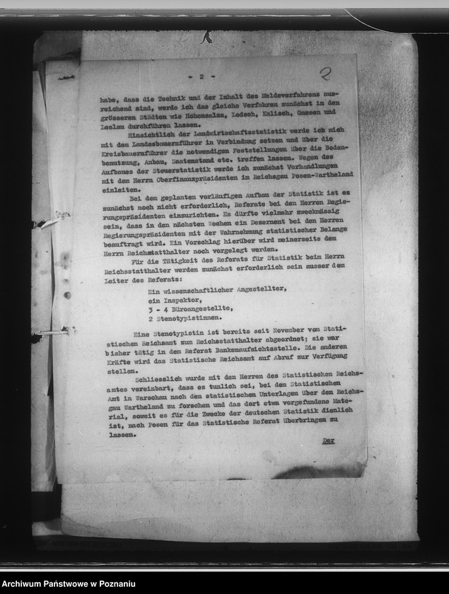 Obraz 6 z jednostki "Landeswirtschaft. Geschäftsverteilungsplan. Verwaltungskosten. Dienstreisen. Dienstkraftwagen"