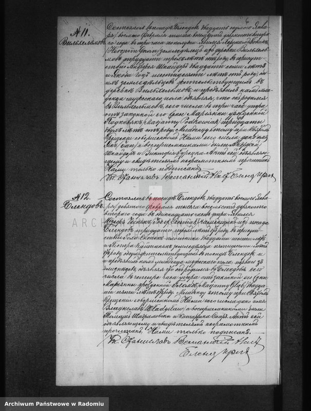 Obraz 10 z jednostki "[Duplikat akt urodzonych, zaślubionych i zmarłych parafii Błędów za 1892 r.]"