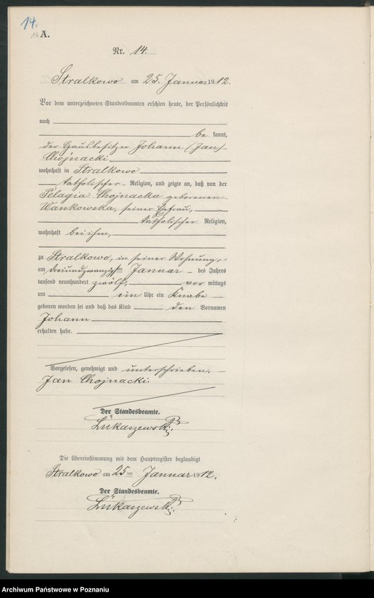 Obraz 17 z jednostki "Geburts-Neben-Register"