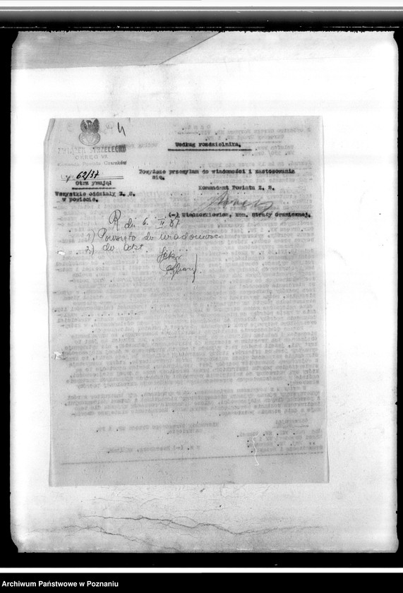 Obraz 8 z jednostki "Korespondencja Związku Strzeleckiego - sprawozdania z wycieczek i zawodów strzeleckich, sprawozdania z działalności"