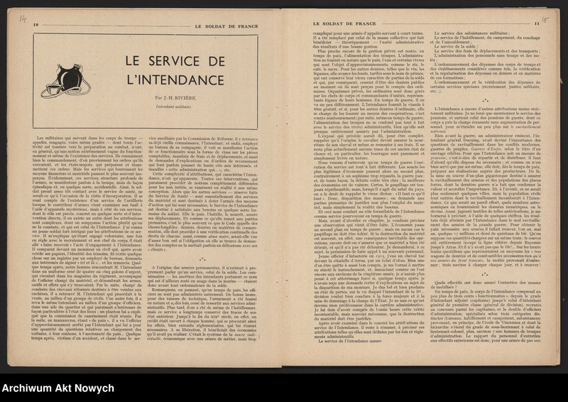 image.from.unit.number ""Le Soldat de France" - redakcja. Artykuł W. Sikorskiego na temat polsko-francuskiego braterstwa broni przeciw zagrożeniu hitlerowskiemu."