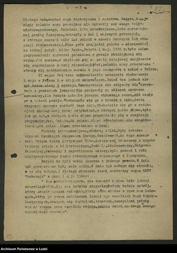 Obraz 13 z jednostki "Instrukcje [i okólniki] międzypartyjne CKW PPS i KC PPR"