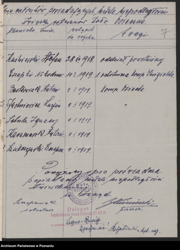 Obraz 12 z jednostki "Osieczna, powiat Leszno - akta koła."