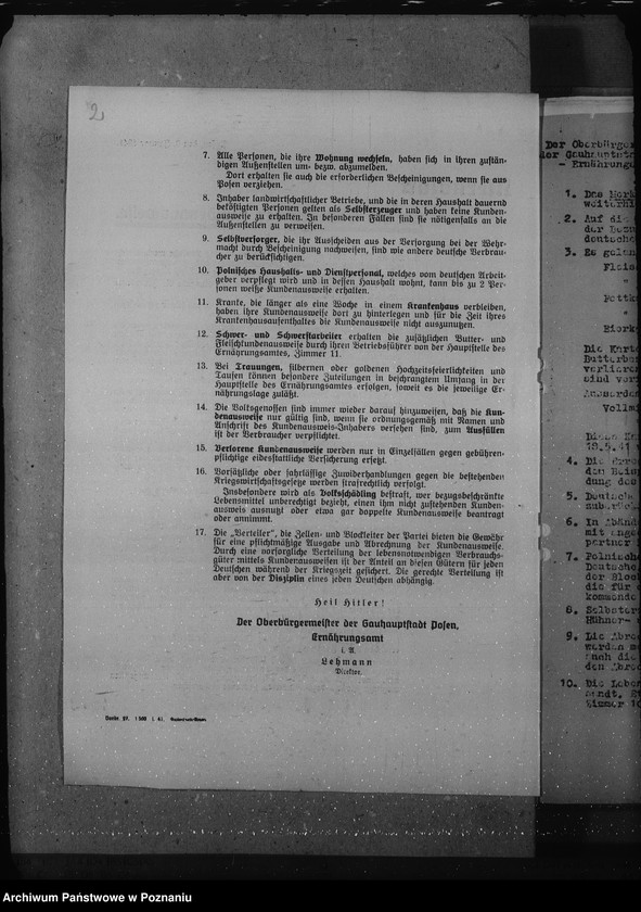 Obraz 6 z jednostki "Lebensmittel, Kleiderkarten, Schulbesuch, vermögensrechtliche Behandlung"