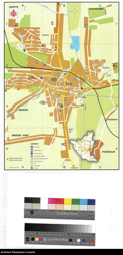 Obraz 1 z jednostki "Gostyń. Plan miasta"