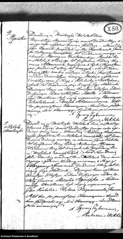 image.from.unit.number "Duplikat Aktów Urodzonych, Zaślubionych Zmarłych Katolików Parafii Metelskiey Roku 1828"