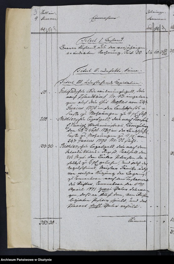 image.from.unit.number "Rechnung über Einnahme und Ausgabe für die Kirche zu Sonnenborn"