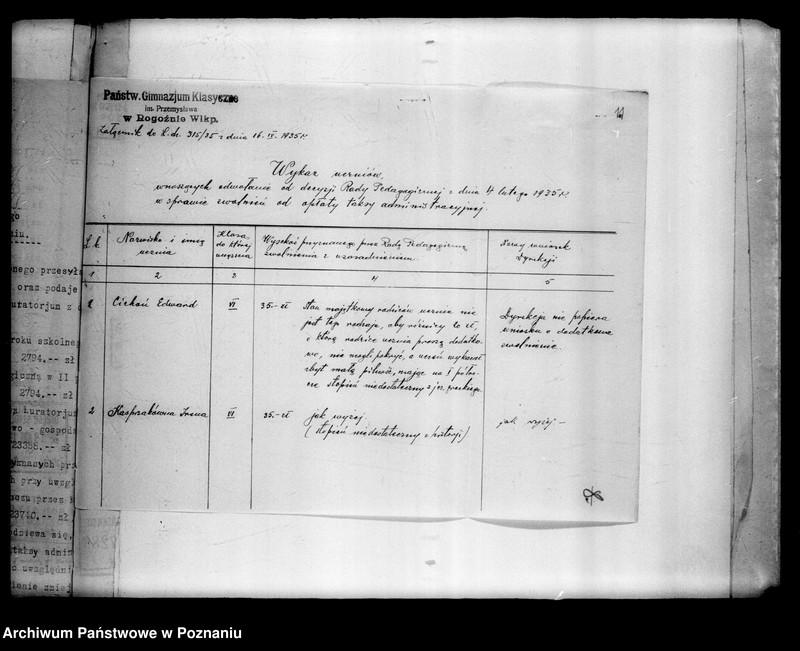 Obraz 14 z jednostki "Państwowe Gimnazjum imienia Przemysława - Rogoźno"