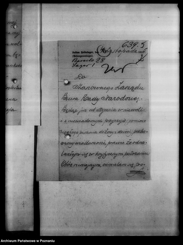 Obraz 9 z jednostki "Korespondencja różna osób przebywających na obczyźnie o pomoc materialną i prawną"