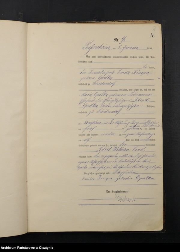 image.from.unit.number "Geburts-Haupt-Register Nr 1 - 205"