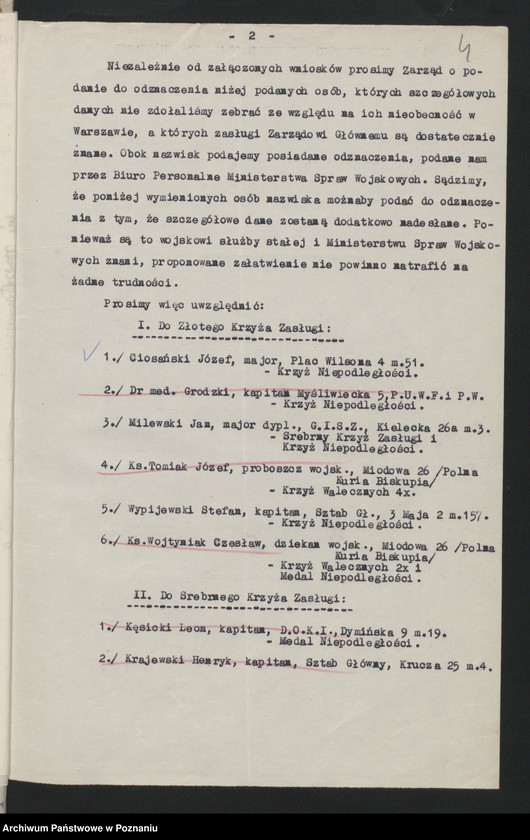 Obraz 7 z jednostki "Korespondencja Zarządu Głównego Związku Powstańców Wielkopolskich."