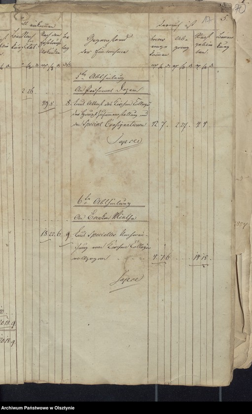 image.from.unit.number "Rechnung über die Einnahme und Ausgabe der evangelkischen Kirchenkasse zu Wartenburg"