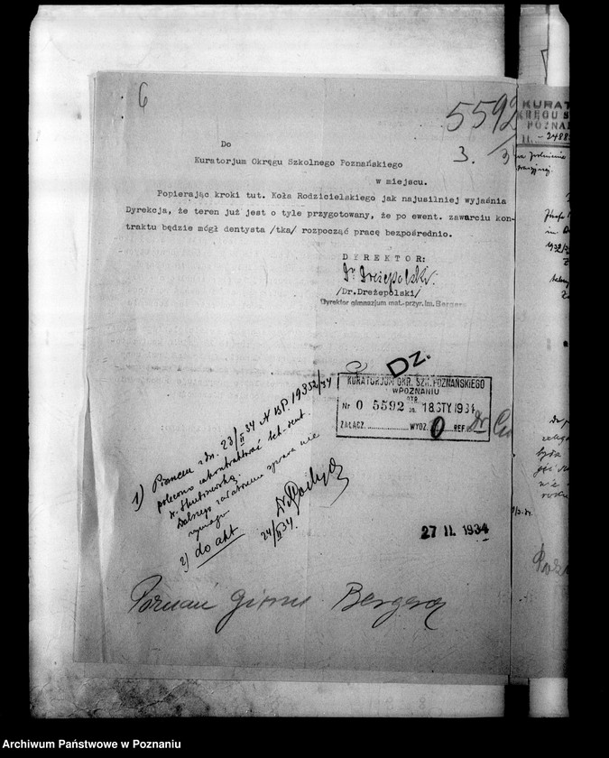 Obraz 10 z jednostki "Państwowe Gimnazjum imienia Bergera- Poznań [między innymi sprawozdanie z egzaminu dojrzałości eksternów]"