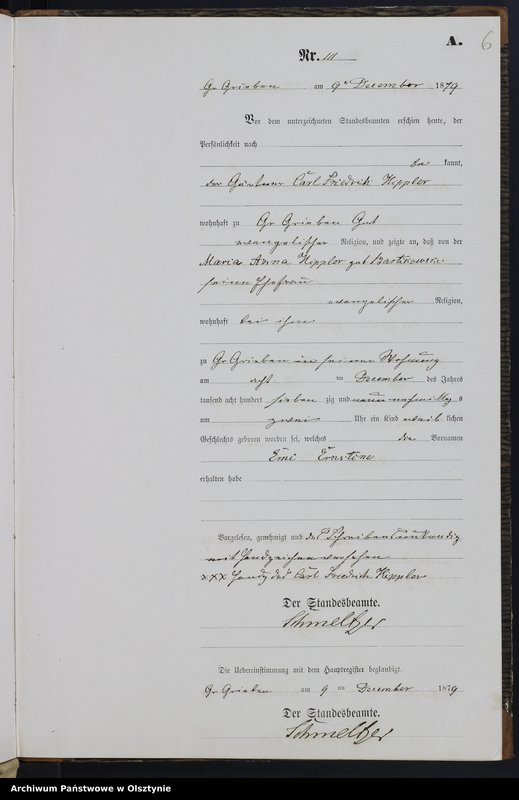 image.from.unit.number "Geburts-Neben-Register Tom II, Nr 107 - 113"