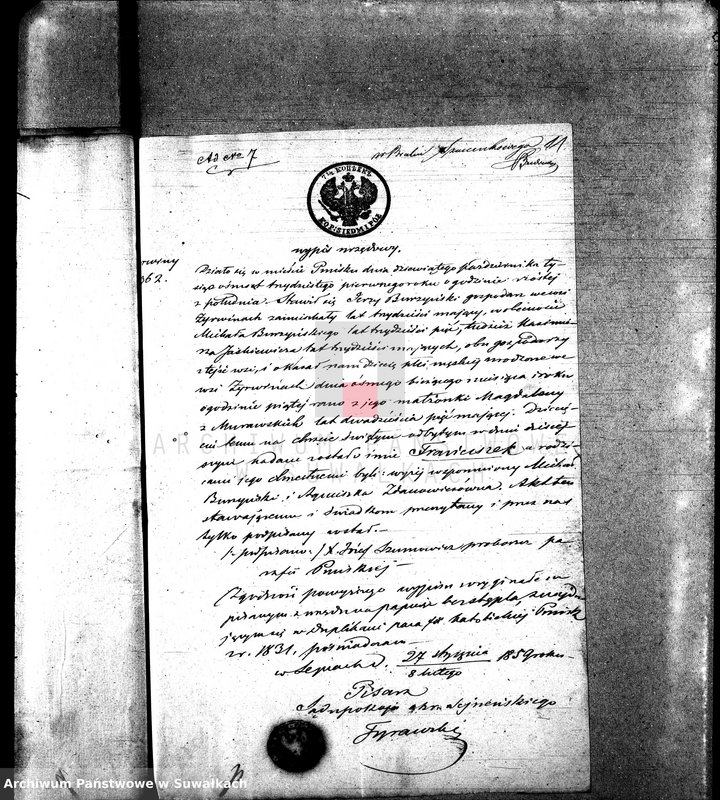 image.from.unit.number "Anneksa do Akt Zaślubionych z roku 1859."