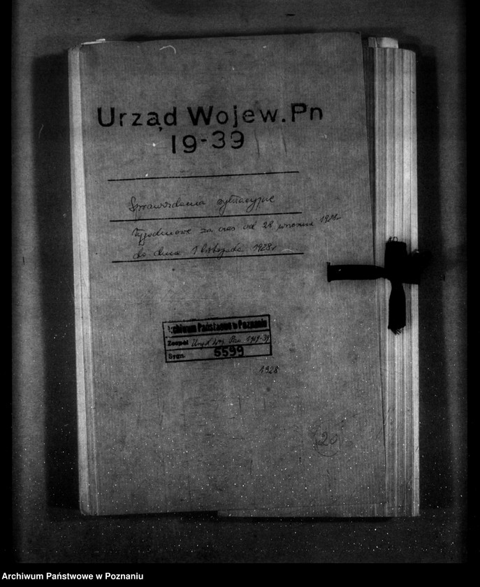 Obraz 4 z jednostki "Sprawozdania sytuacyjne tygodniowe za czas od 28 września do dnia 1 listopada 1928 r."