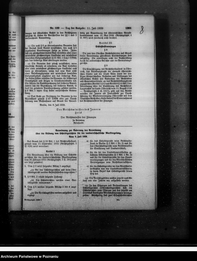 Obraz 12 z jednostki "Zarządzenia w sprawie zorganizowania administracji w tak zwanym Kraju Warty"