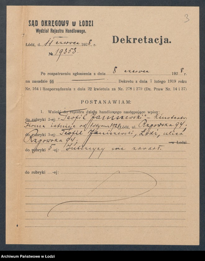 Obraz 5 z jednostki "Teofil Janiszewski - kinoteatr"