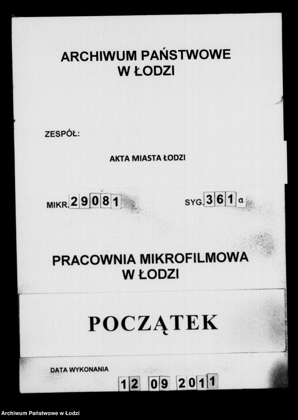 Obraz 1 z jednostki "Akta tyczące się stanu fabryk"