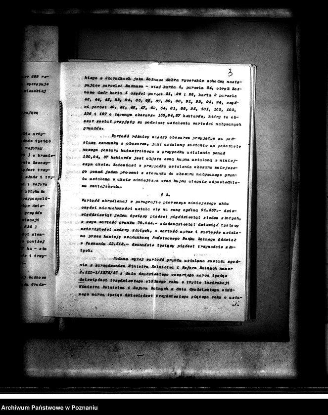 Obraz 7 z jednostki "Majątek Rożnowo powiatu obornickiego nabycie nieruchomości w trybie w trybie art. 8 ustawy o wykonaniu reformy rolnej"