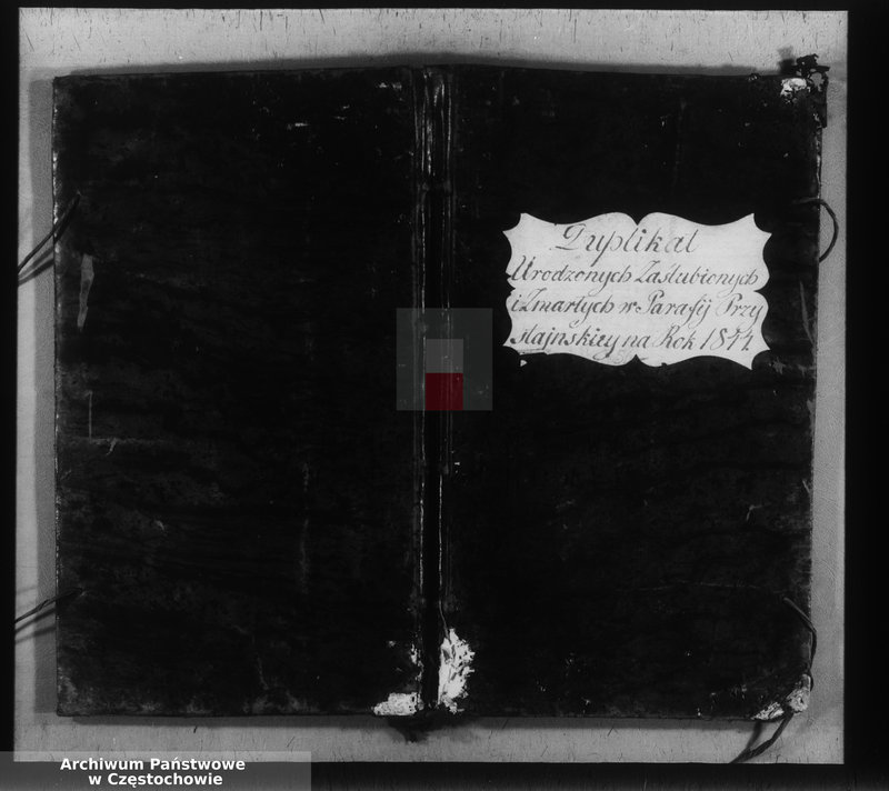 image.from.unit.number "Księga duplikat [akt] urodzonych, zaślubionych i zmarłych Parafii Przystajń z roku 1844"