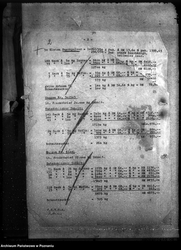 Obraz 6 z jednostki "Spisy i wykazy towarów złupionych w czasie powstania warszawskiego"