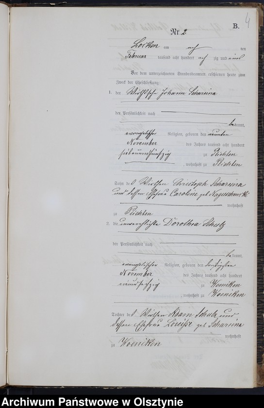 image.from.unit.number "Heiraths-Neben-Register Nr 1 - 20"