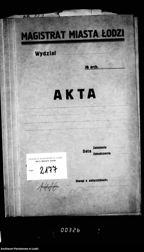 Obraz 4 z jednostki "Ob zavedenji kamery Mirovagu Sudi XI učastka gor. Lodzi mebel´ju"