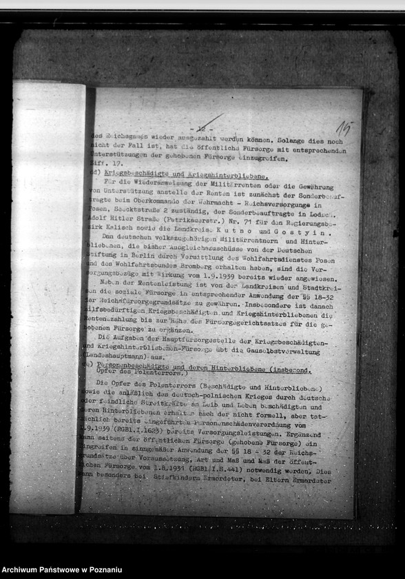 Obraz 19 z jednostki "Umsiedlerfürsorge für Wolyniendeutsche. Öffentliche Fürsorge im Wartheland - Deutsche, Polen"