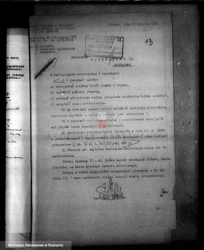Obraz 17 z jednostki "Zatwierdzenie zakładu przemysłowego /fabryki wyrobów papierniczych firmy "Pol" w Poznaniu"
