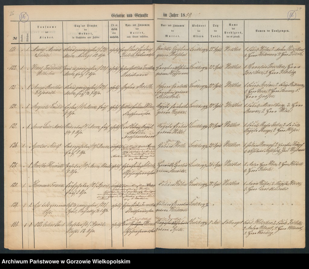 image.from.unit.number "Duplikate der Hauptkirche zu Landsberg an der Warthe (zawiera też księgę zgonów Konkordien Kirche z 1859 r.)"