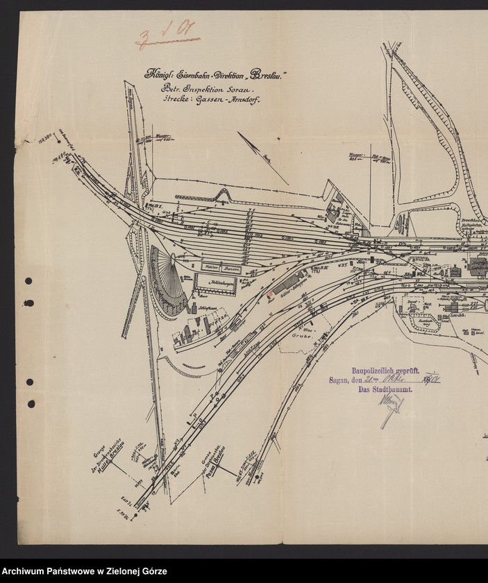 Obraz 9 z jednostki "Bahnhof. Bauakten - Bahnhof in Sagan"