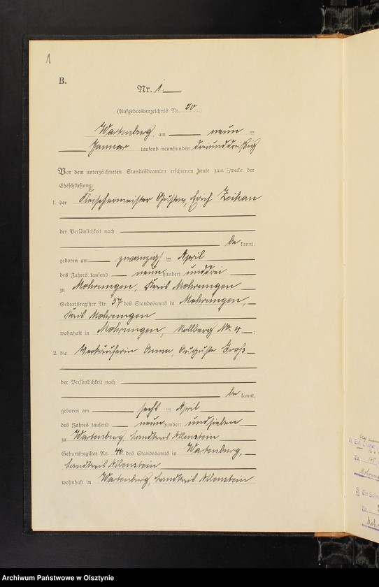 image.from.unit.number "Heirats-Haupt-Register Nr 1 - 42"