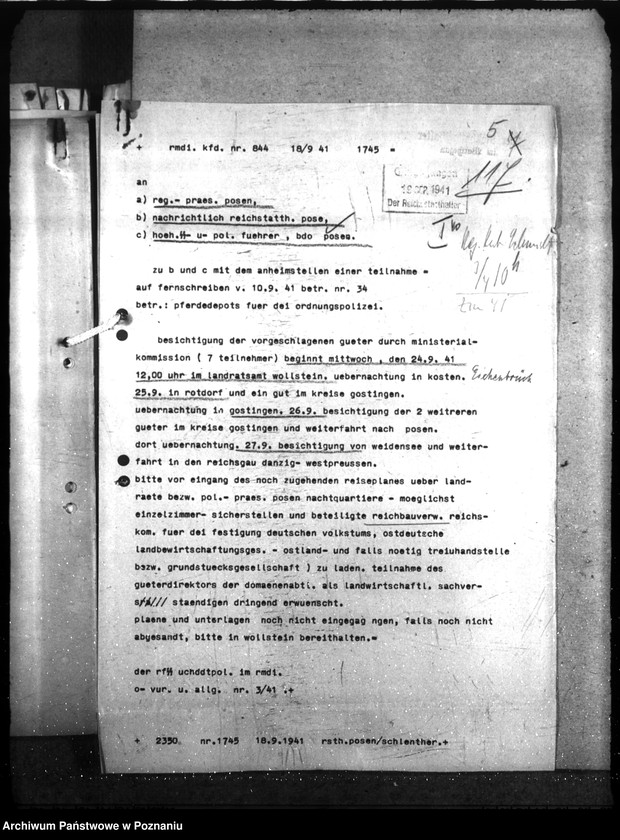 Obraz 9 z jednostki "Pferdedepot der Polizei - Hermanntal bei Neustadt (Posadowo, powiat Nowy Tomyśl) I"