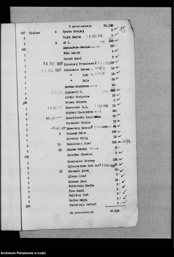 Obraz 19 z jednostki "Rejestr poborczy"