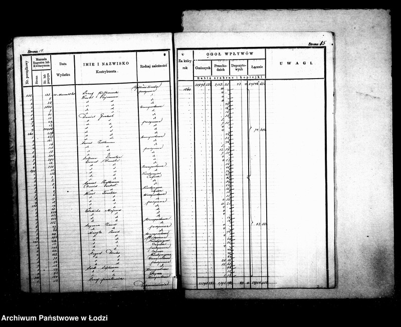 Obraz 12 z jednostki "Dziennik przychodu i wydatku kasy ekonomicznej m. Łodzi na r. 1860"