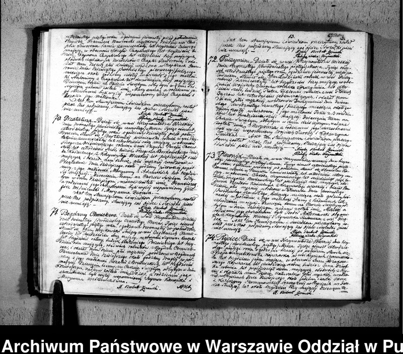 Obraz 15 z jednostki "Akta urodzeń, małżeństw i zgonów"