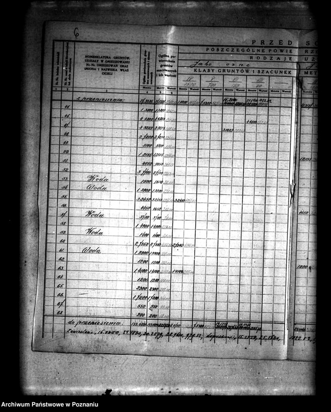 Obraz 10 z jednostki "Szczegółowe rejestry pomiarowo-szacunkowe podziału wspólnego pastwiska osady Lądek i osady Lądek Poduchowny I"
