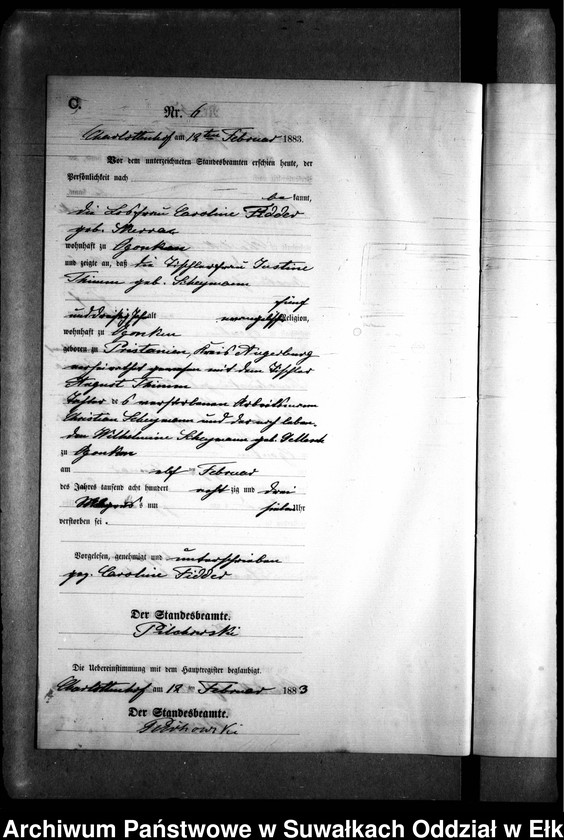 image.from.unit.number "Sterbe-Neben-Register des Preussischen Standes-Amtes Gr. Strengeln Kreis Angerburg"