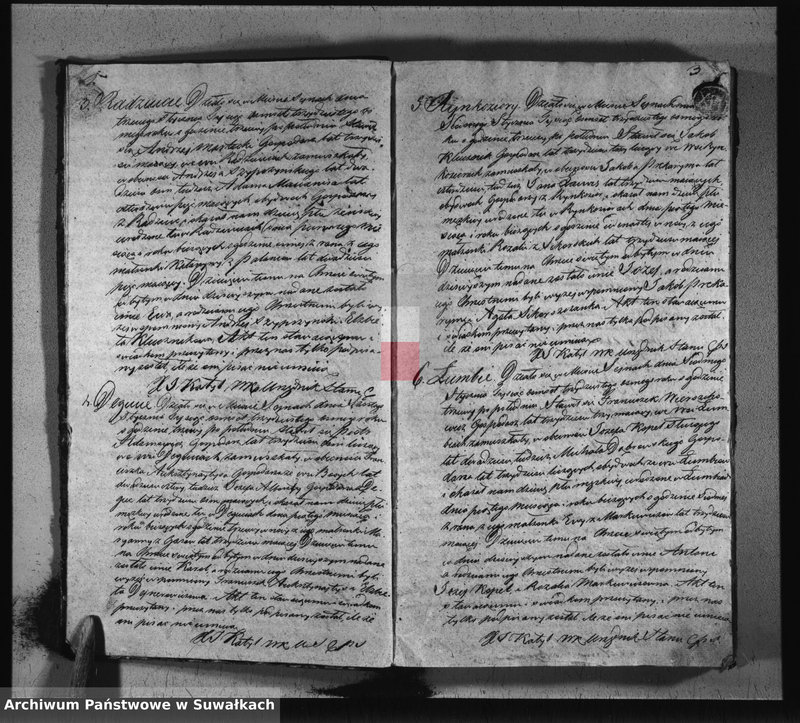 image.from.unit.number "Księga duplikat akt urodzonych, zaślubionych i umarłych w parafii sejneńskiey w roku 1838"