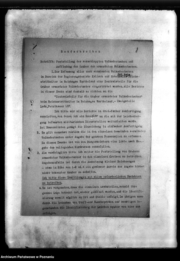 Obraz 11 z jednostki "Akten betr. Fätigkeits- und Fahrt berichte der Zweigrtelle Londreh (Łódź)"