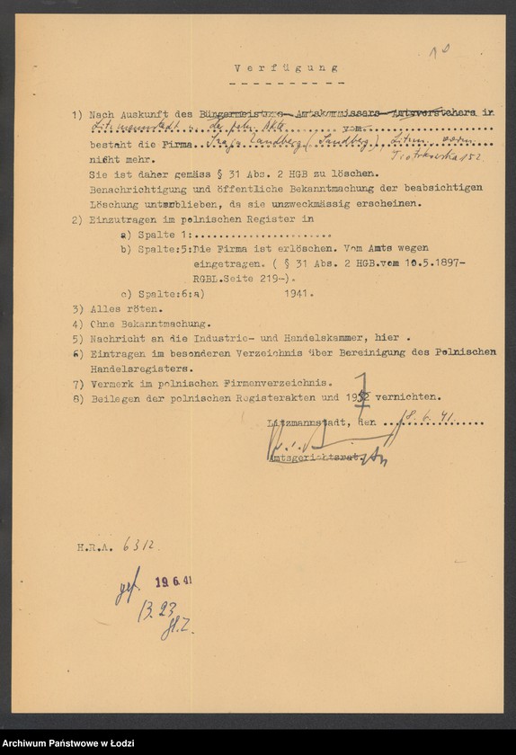 Obraz 12 z jednostki "Szaja Landberg- sprzedaż obuwia i galanteri"