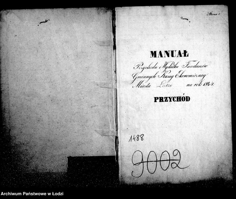 Obraz 5 z jednostki "Manuał przychodu i wydatku kasy ekonomicznej m. Łodzi"