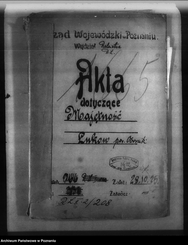 Obraz 4 z jednostki "Majętność leśna Łukowo powiat obornicki"