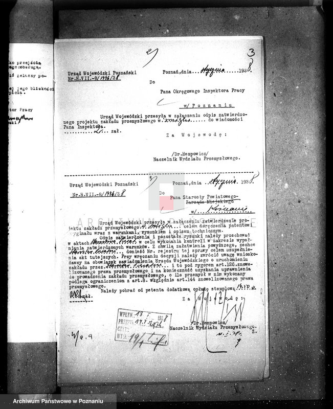 Obraz 7 z jednostki "/Przebudowa młyna A. Hennigera w Śmiglu, pow. kościański/"