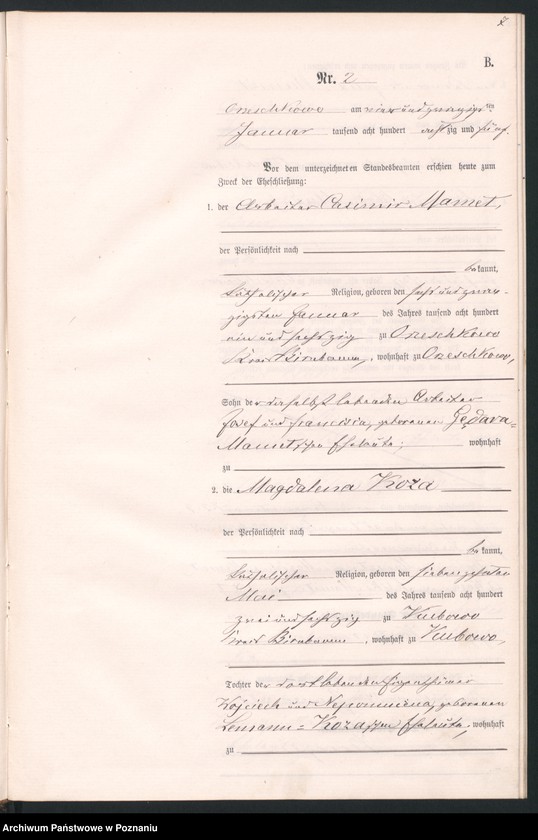 Obraz 10 z jednostki "Księga małżeństw"